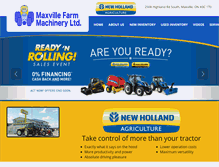 Tablet Screenshot of maxvillefarmmachinery.com